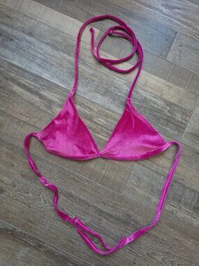 Zaful pink bikini top S New beach vacation